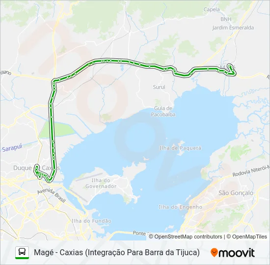 415M Bus Line Map