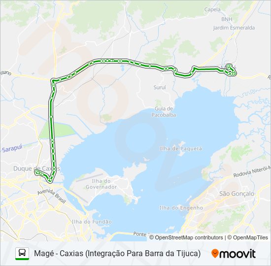 Mapa de 415M de autobús