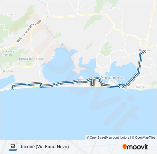 Mapa da linha 07 de ônibus