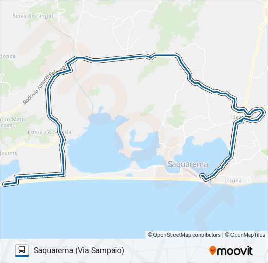 Mapa da linha 12 de ônibus