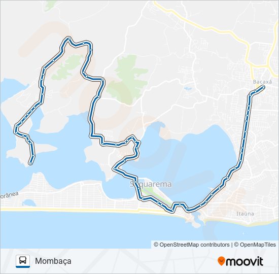 21 bus Line Map