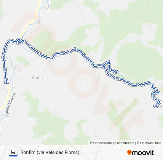611 Bus Line Map