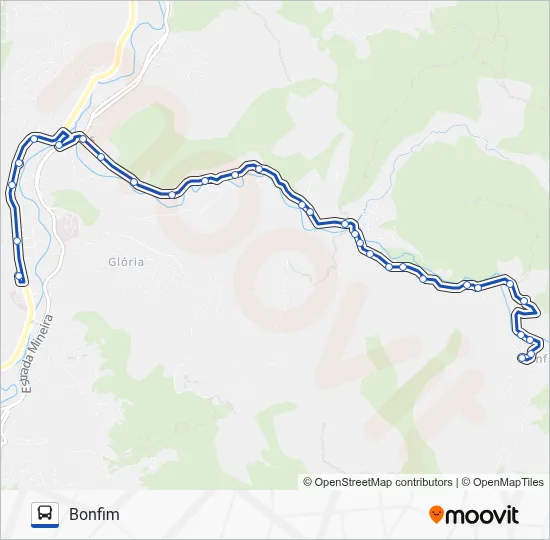 611 Bus Line Map