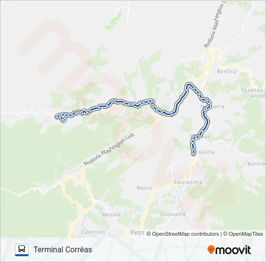 622 Bus Line Map