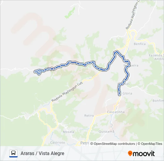 622 Bus Line Map