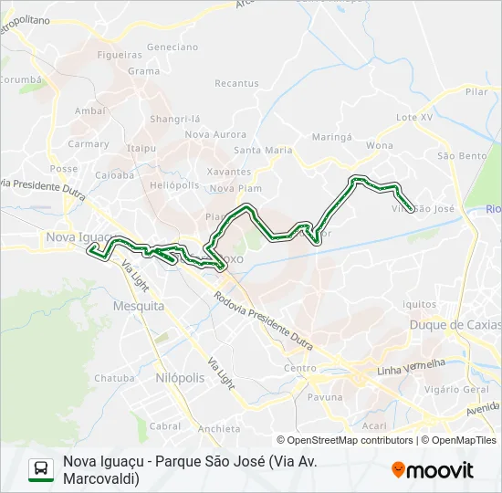 450I Bus Line Map