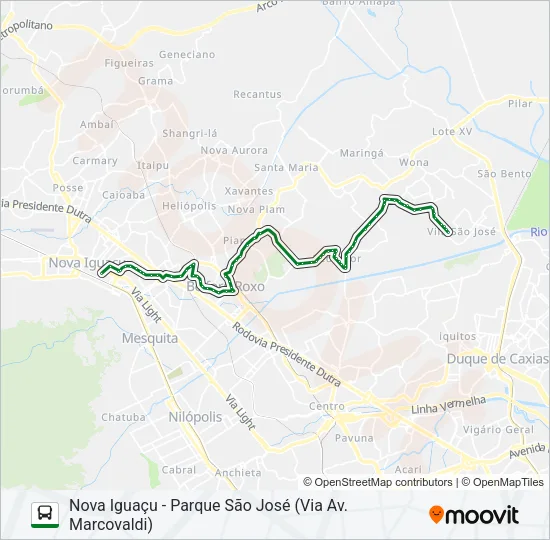 450I Bus Line Map