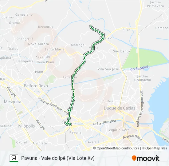 724I Bus Line Map