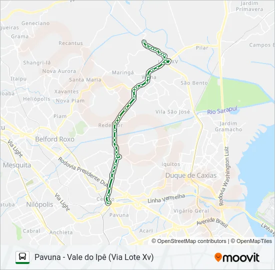 724I Bus Line Map