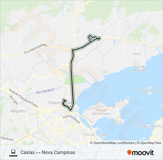 Mapa de 026 de autobús