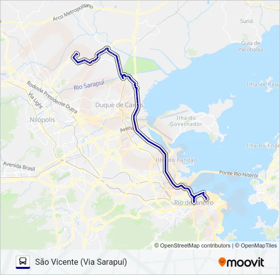 3559B (EXECUTIVO) Bus Line Map