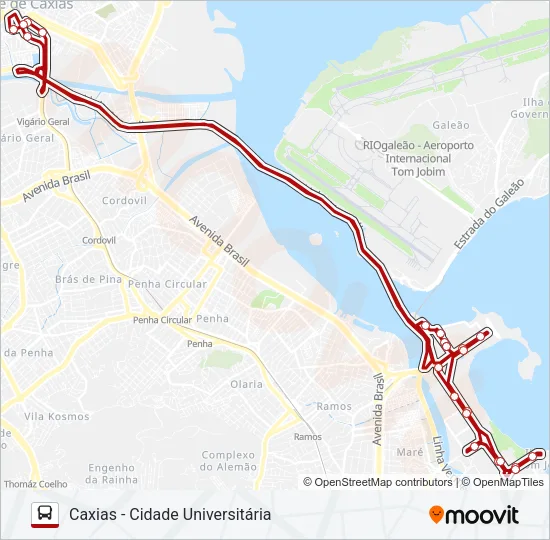 113C Bus Line Map