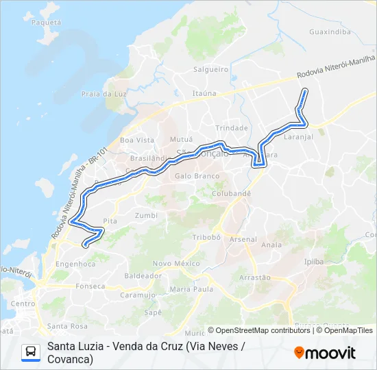 13A Bus Line Map
