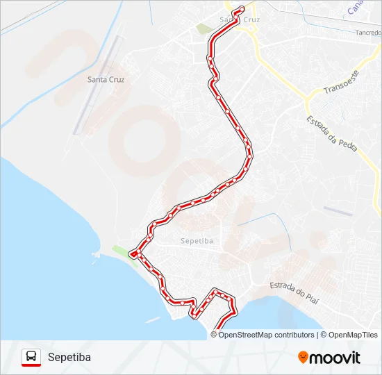 870 Bus Line Map