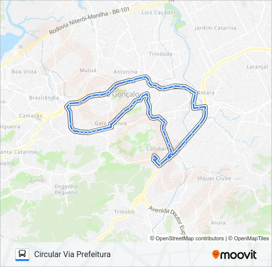 10 Bus Line Map