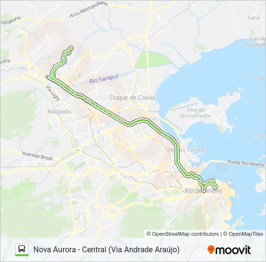 518B Bus Line Map
