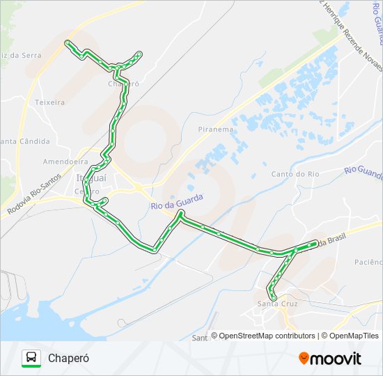 Mapa de 430P de autobús