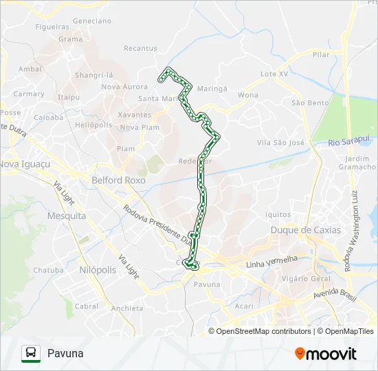 722I Bus Line Map