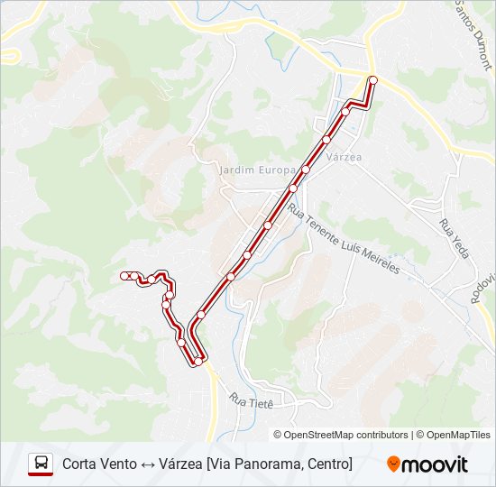 25c Route: Schedules, Stops & Maps - Corta Vento ↔ Várzea [Via Panorama ...