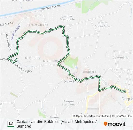 438I Bus Line Map