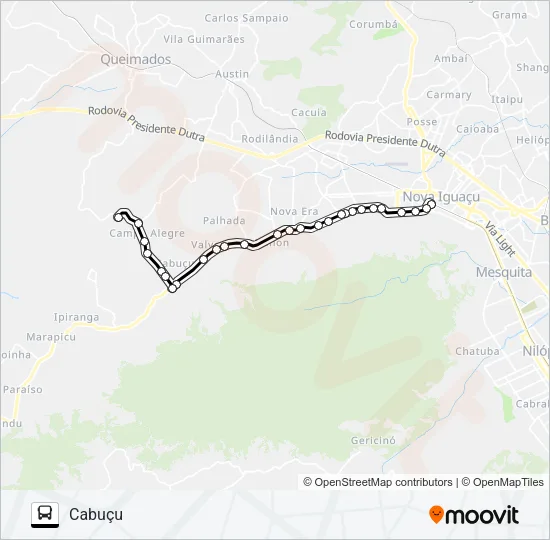 2001 Bus Line Map