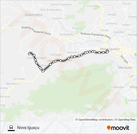 2001 Bus Line Map