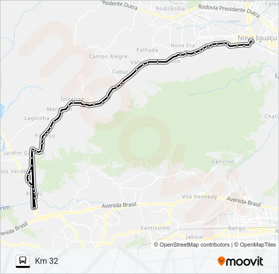 2002 Bus Line Map