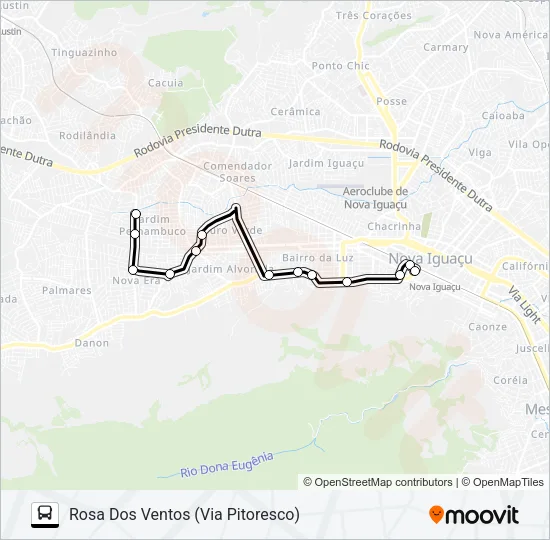 2003 Bus Line Map