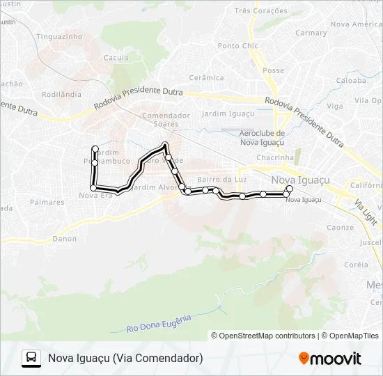 2003 Bus Line Map