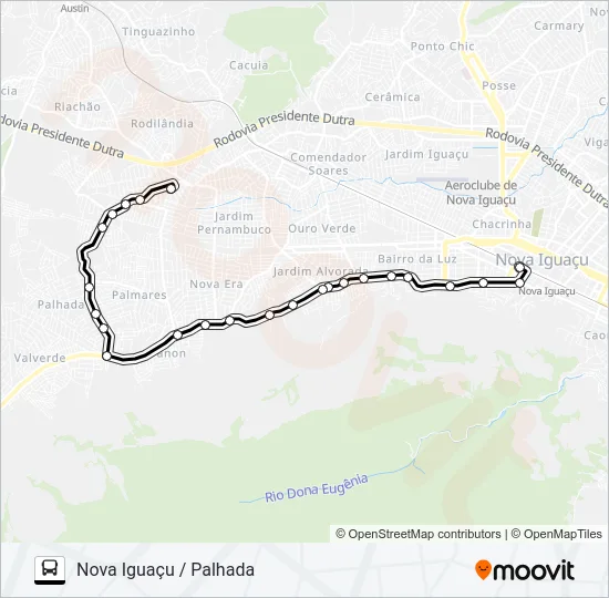 2004 Bus Line Map