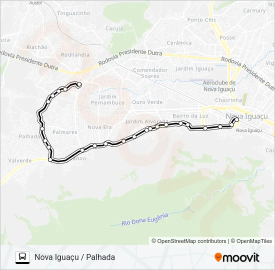 2004 Bus Line Map