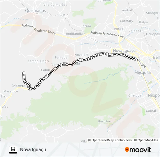 2008 Bus Line Map