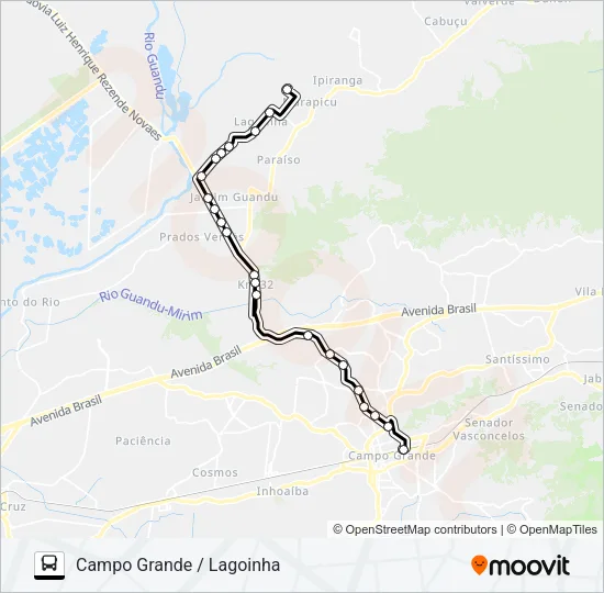 704P Bus Line Map