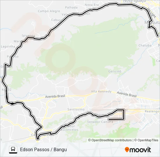 705P Bus Line Map