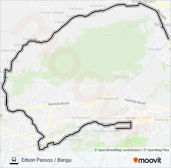705P Bus Line Map