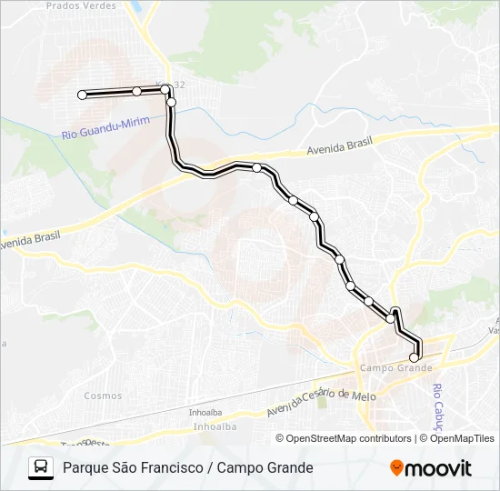 746P Bus Line Map