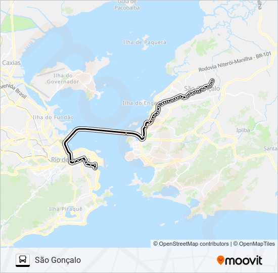 Mapa de 110 de autobús