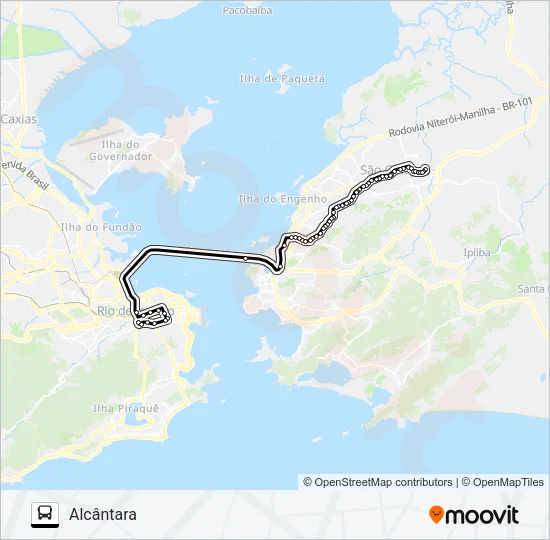 535 Bus Line Map