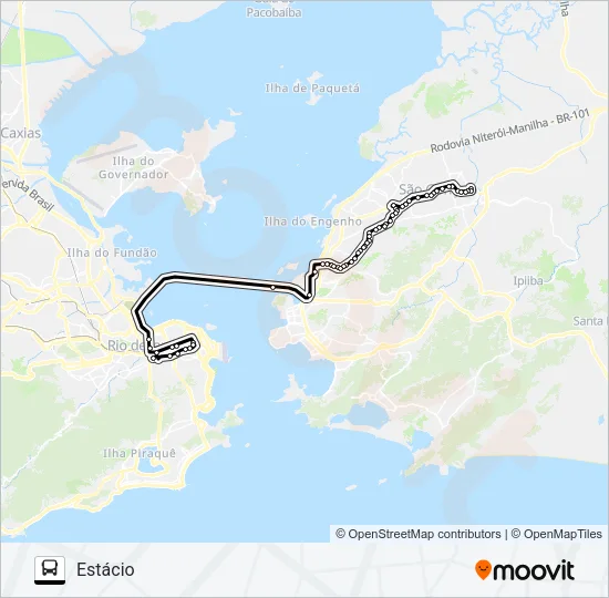 535 Bus Line Map