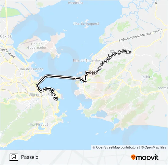 545 Bus Line Map
