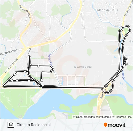 UPTOWN Bus Line Map