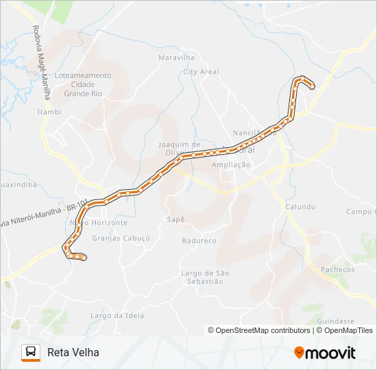 76 Bus Line Map