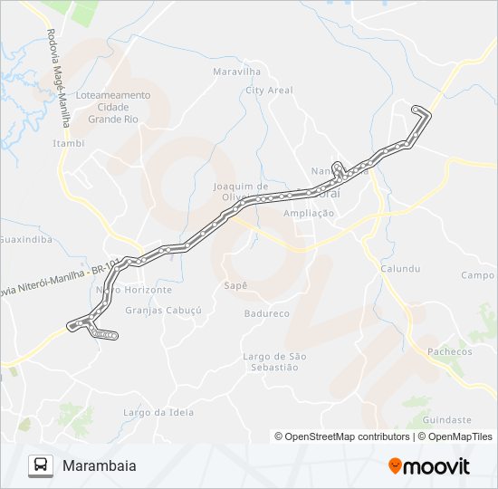 76 bus Line Map