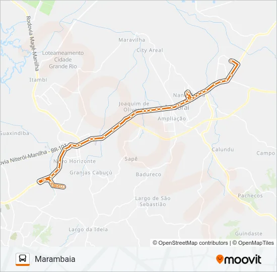 76 Bus Line Map