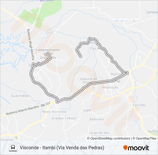 Mapa da linha 06 de ônibus