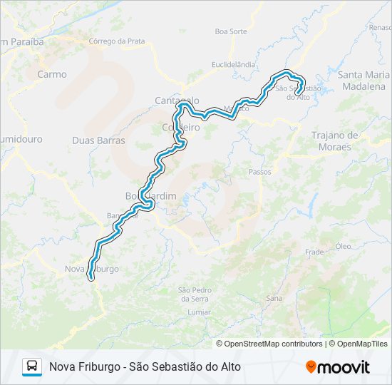 S110 bus Line Map