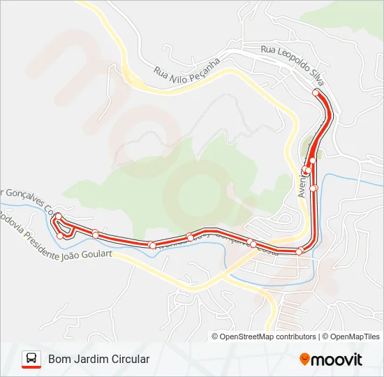 BOM JARDIM CIRCULAR Bus Line Map