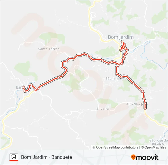 BOM JARDIM - BANQUETE Bus Line Map