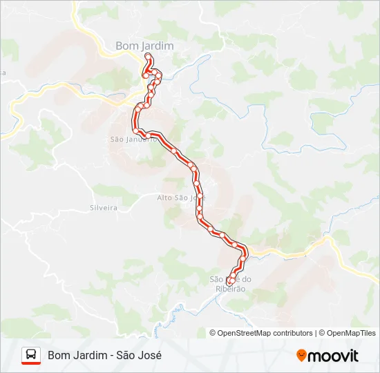 BOM JARDIM - SÃO JOSÉ Bus Line Map