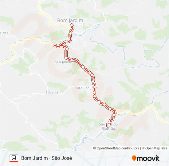 BOM JARDIM - SÃO JOSÉ Bus Line Map